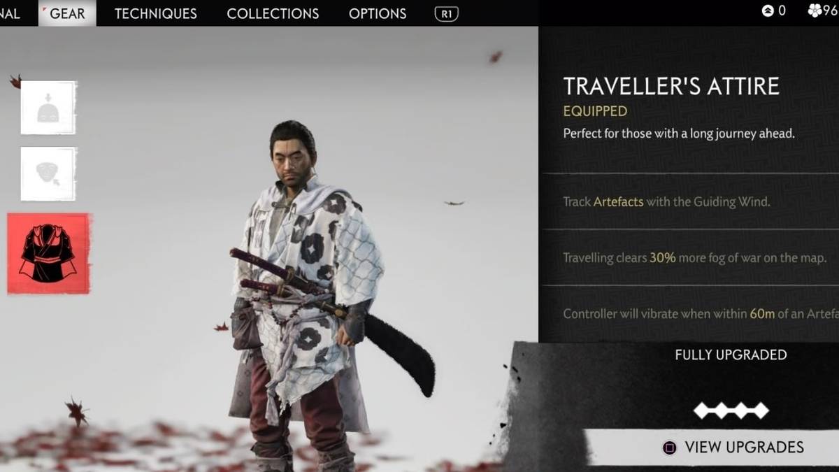Ghost of Tsushima travelers attire buffed