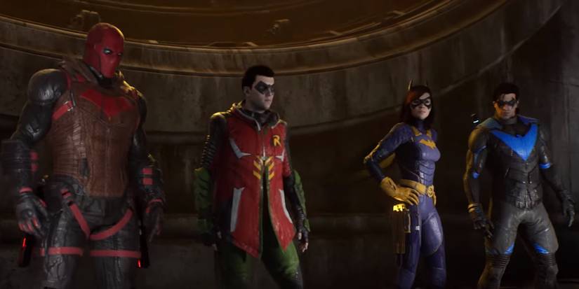 red hood, red robin, batgirl, nightwing