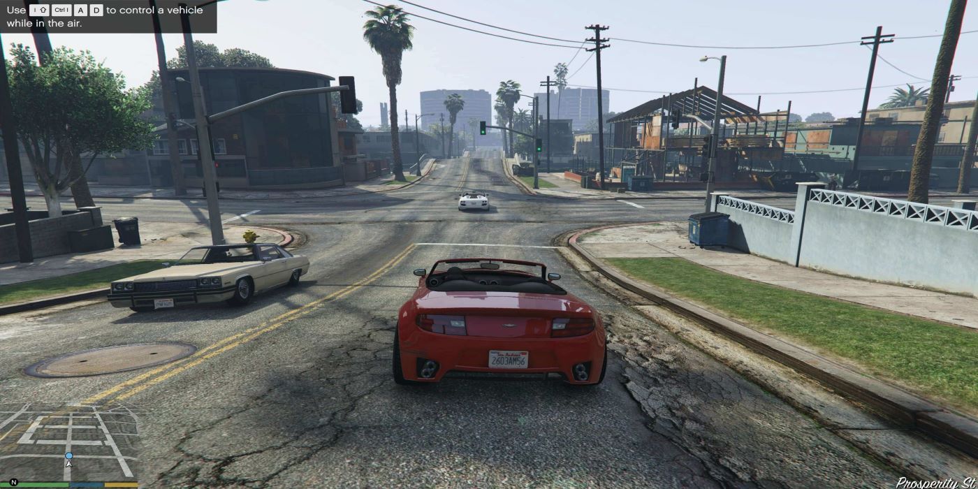 Grand Theft Auto 5 car driving