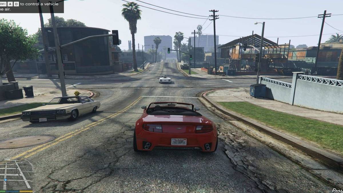 Grand Theft Auto 5 car driving