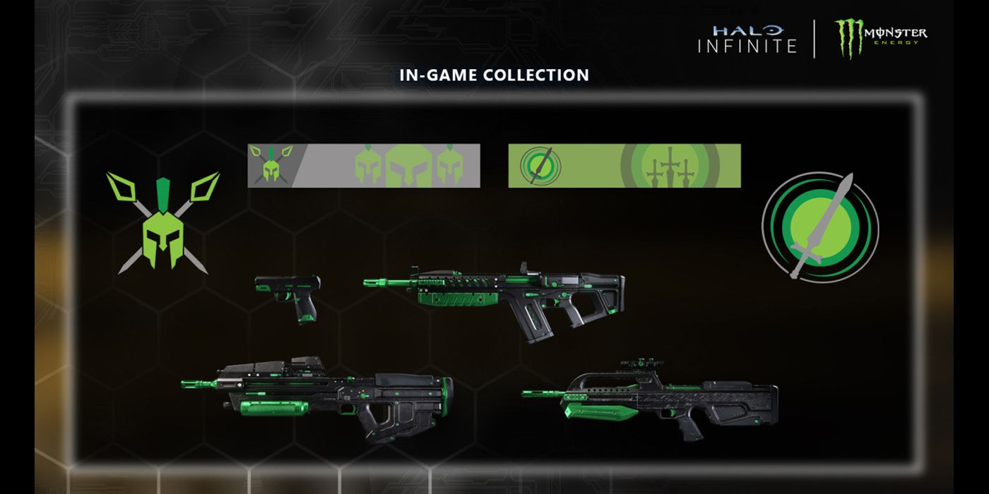 Halo Infinite Reveals Monster Energy-Themed In-Game Items