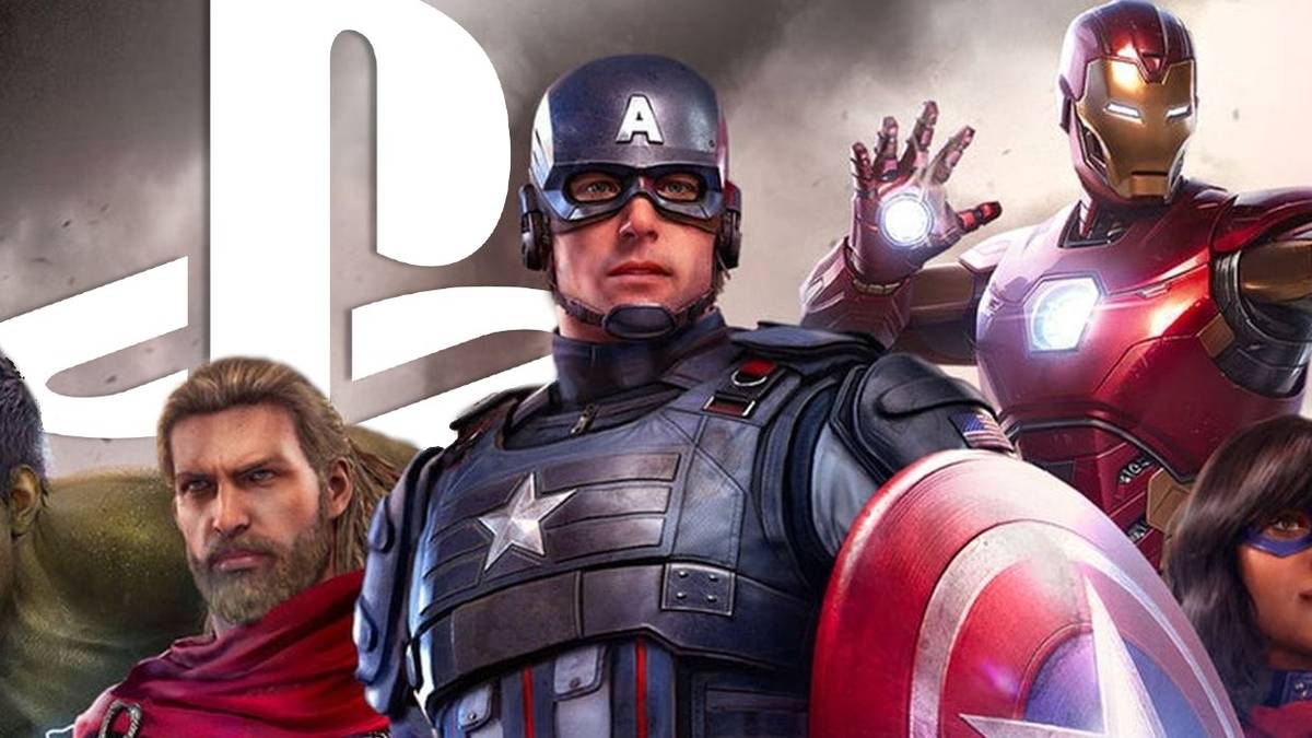 marvels avengers cover art playstation logo