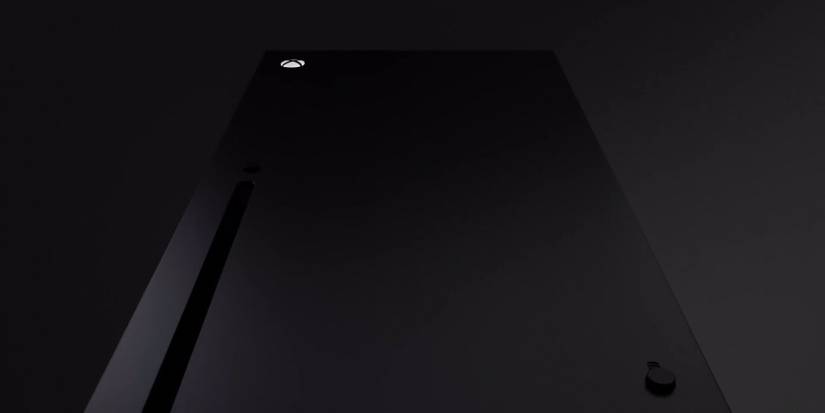 microsoft xbox series x black from below