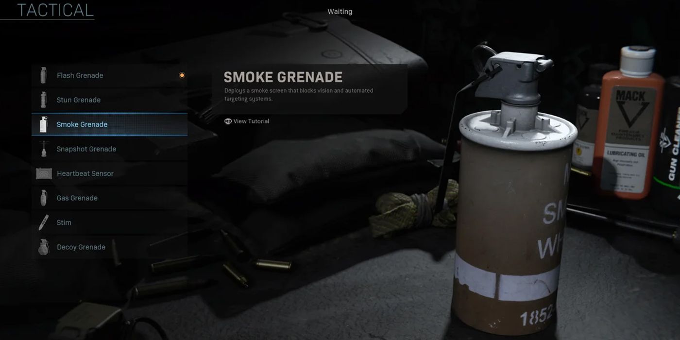 smoke grenade tactical option