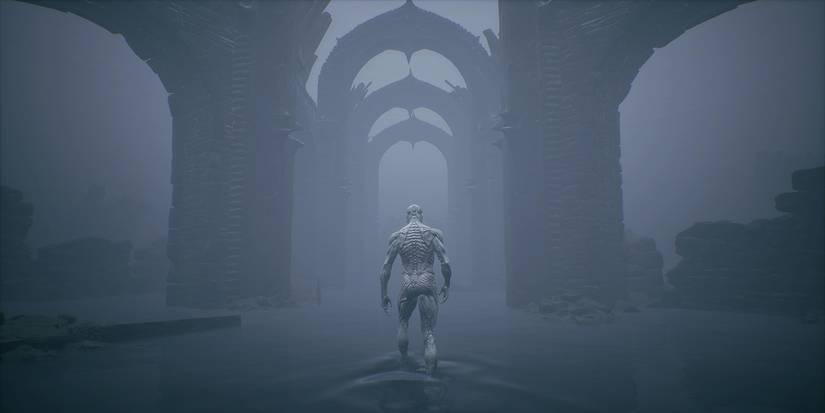 Mortal Shell walking through arches