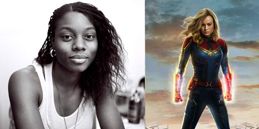 Nia DaCosta and Captain Marvel