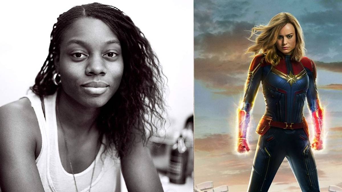 Nia DaCosta and Captain Marvel