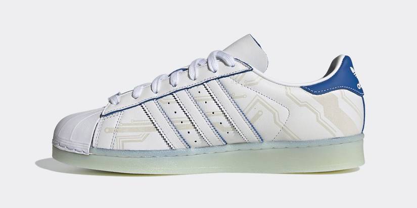 ninja adidas shoe superstar blue