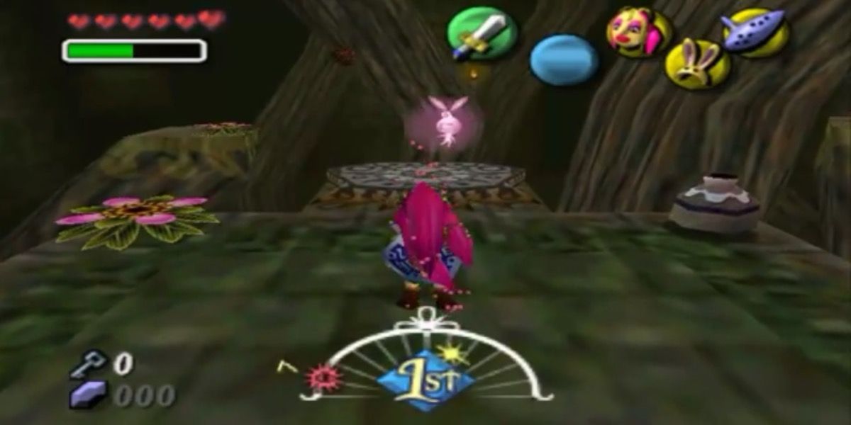 Approaching the first fairy in The Legend of Zelda: Majora's Mask