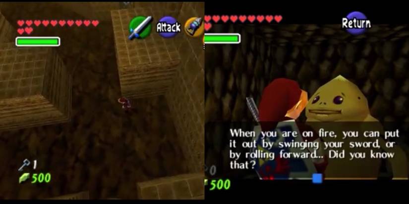 Ocarina Of Time: Every Goron's Location Inside The Fire Temple