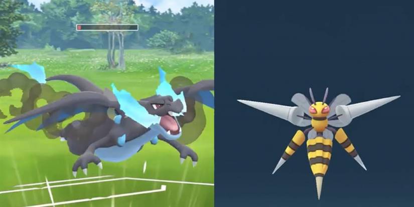 POkemon GO Mega Charizard X Beedrill