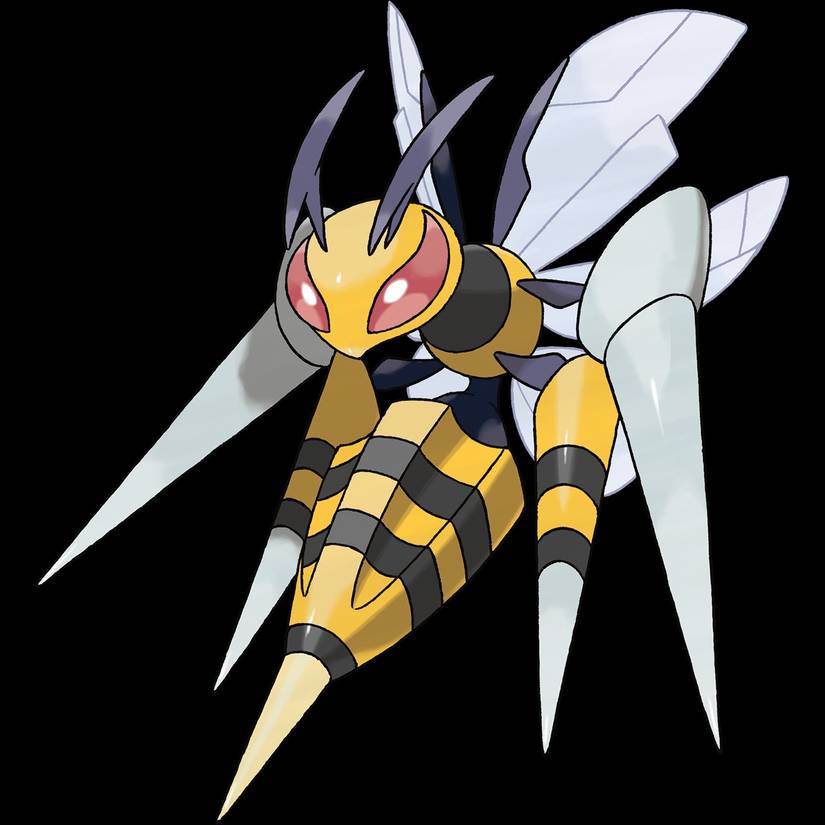 pokemon mega beedrill official art