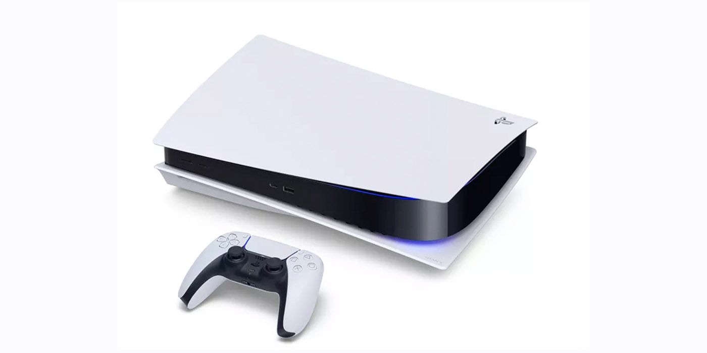 ps5 console controller white horizontal
