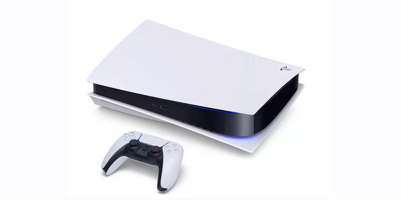 ps5 console controller white horizontal
