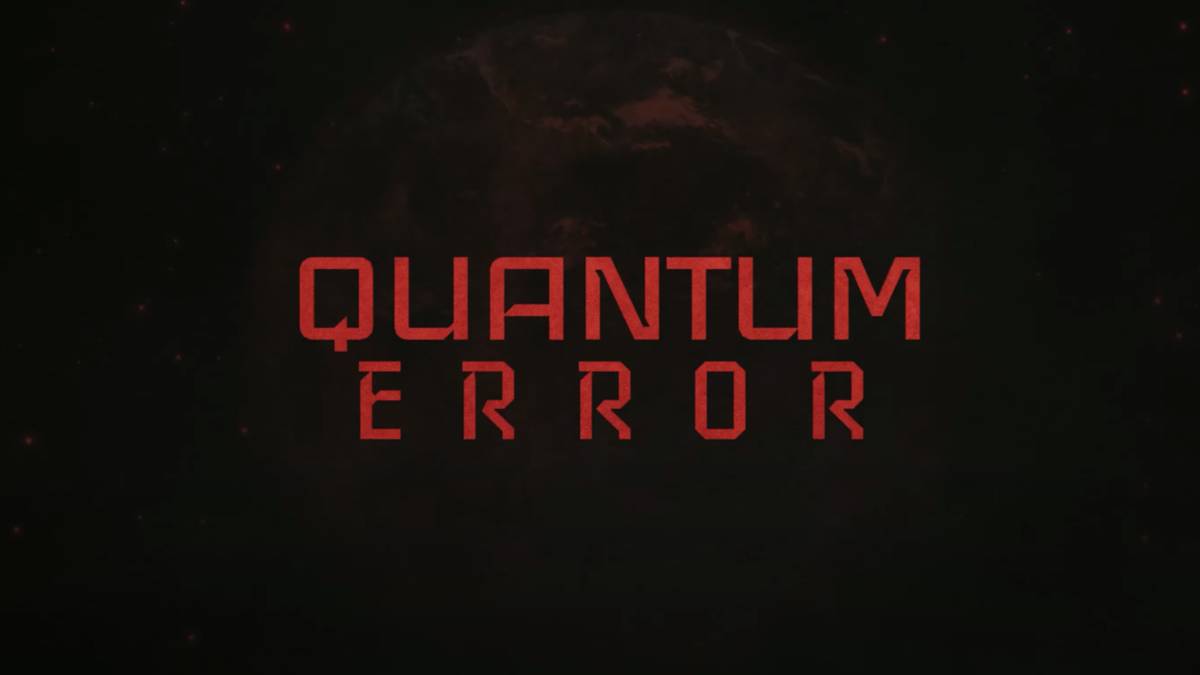 Quantum Error title screen