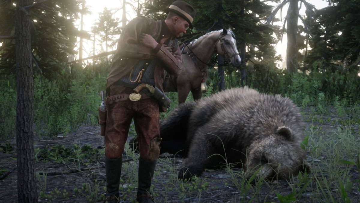 red dead online sedated bear