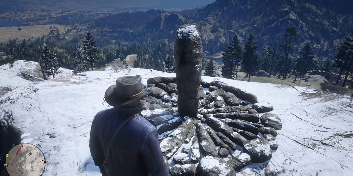 the sundial on mount shann in Red Dead Redemption 2