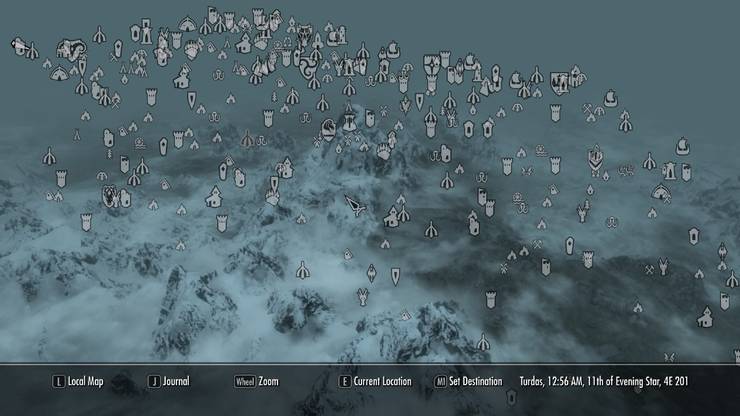 Comparing The Map Of Horizon Zero Dawn To Skyrim Game Rant
