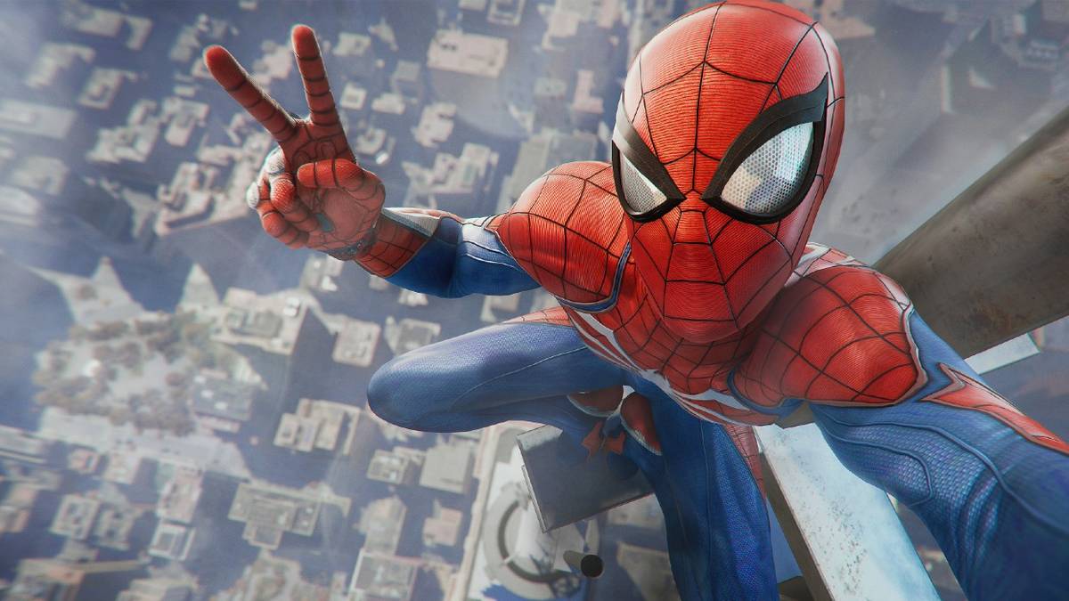 marvel's spider-man PS4 selfie screenshot