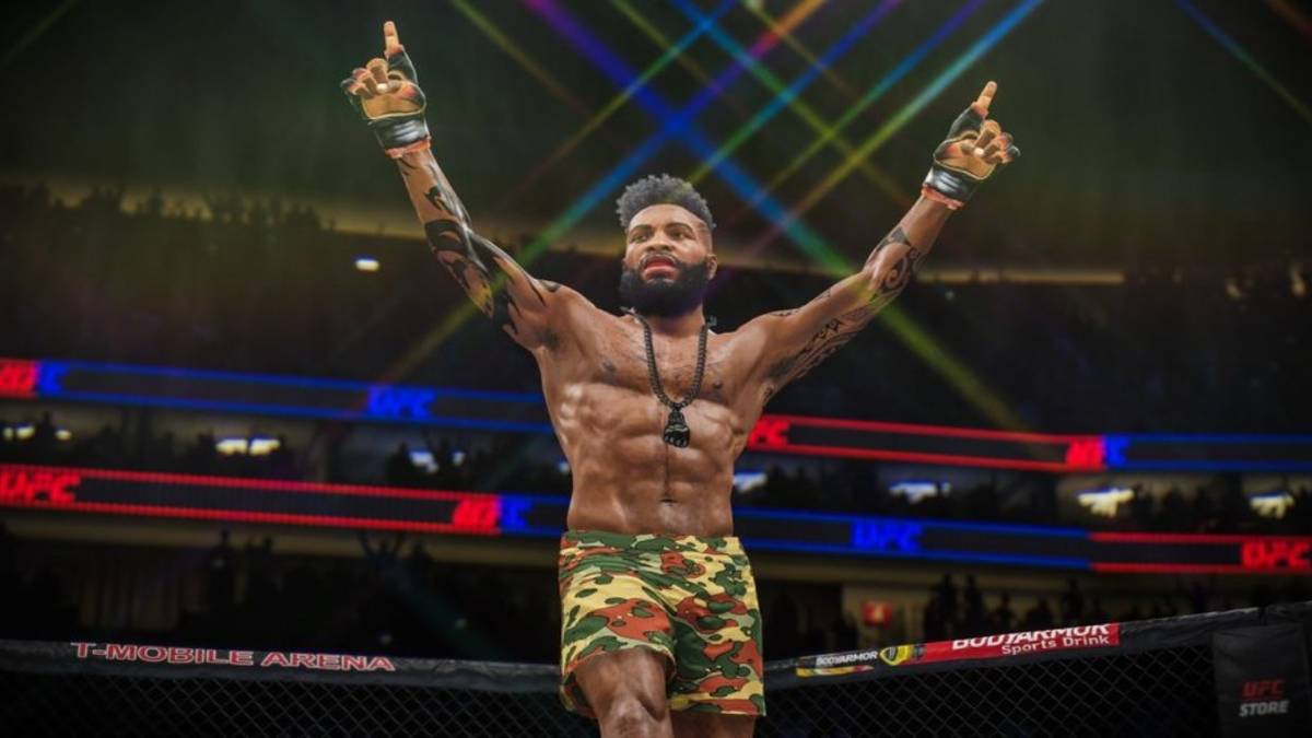 ea sports ufc 4 fighter celebration raised hands