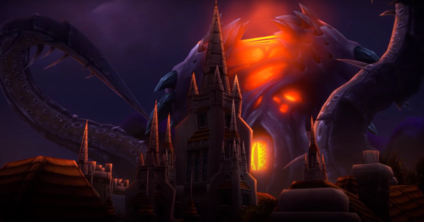 world of warcraft n'zoth taking over stormwind