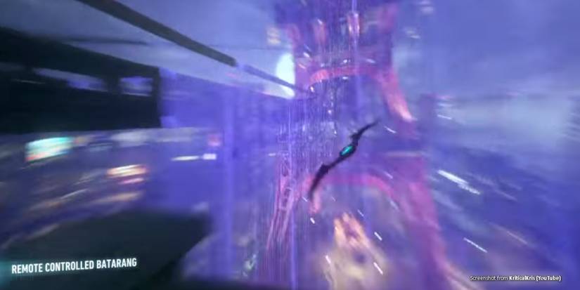 Batman uses Remote Controlled Batarang