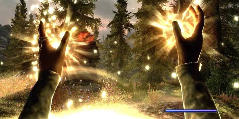 Player casting Restoration spell