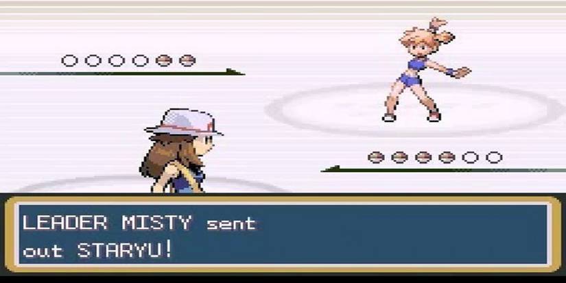 Pokémon FireRed and LeafGreen's gym battle against Misty