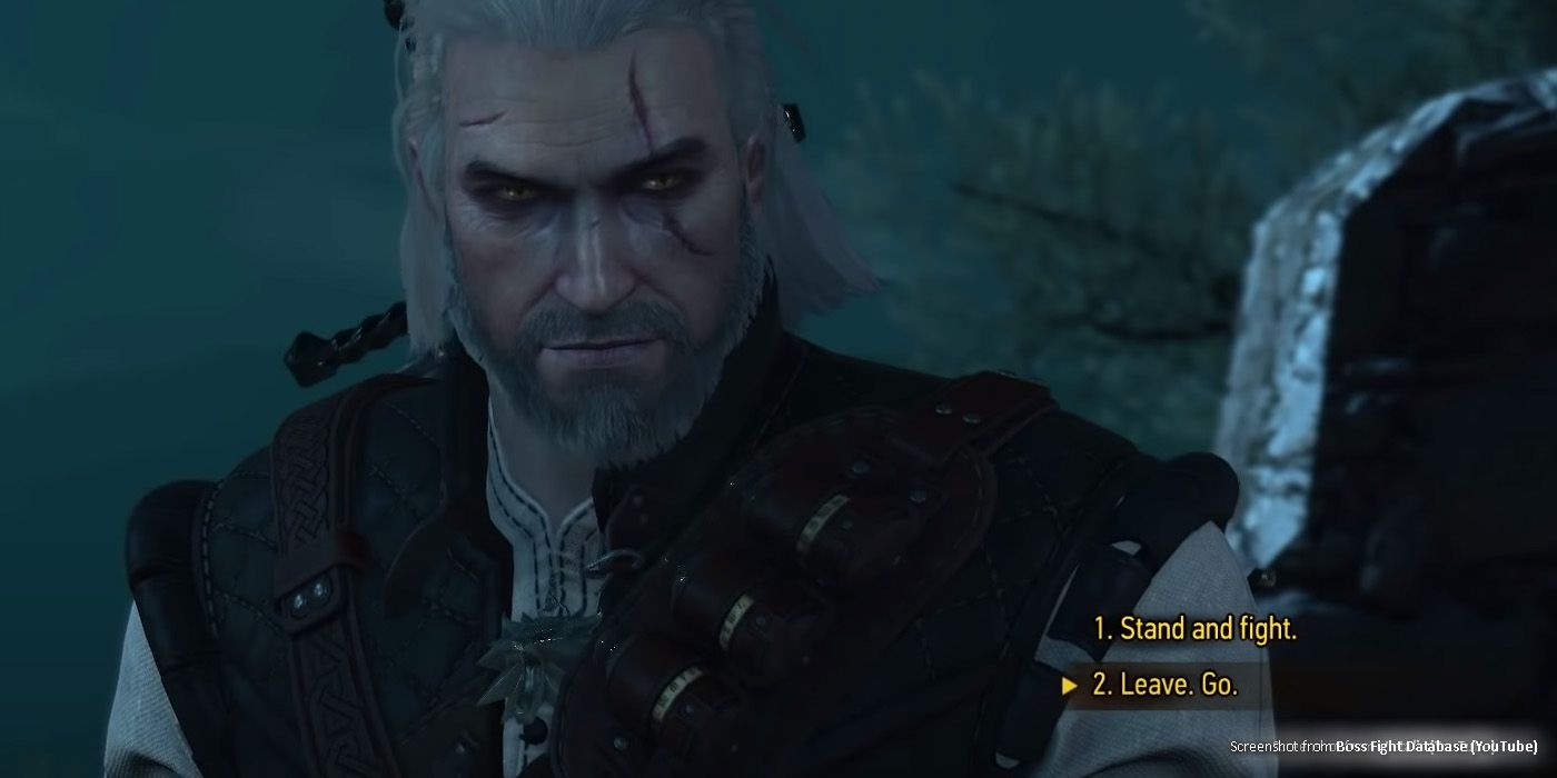Geralt refusing to fight Detlaff