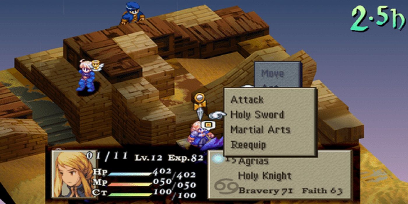 A screenshot from Final Fantasy Tactics
