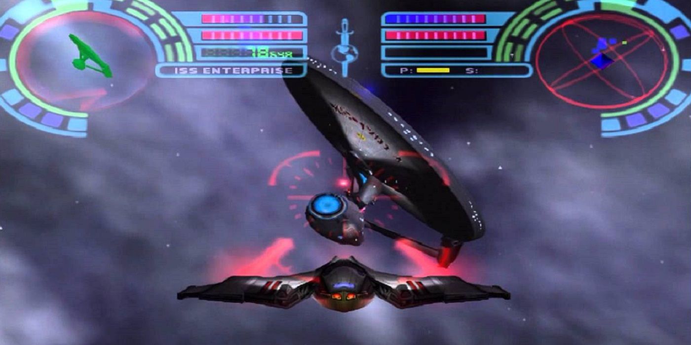 A screenshot from Star Trek: Shattered Universe