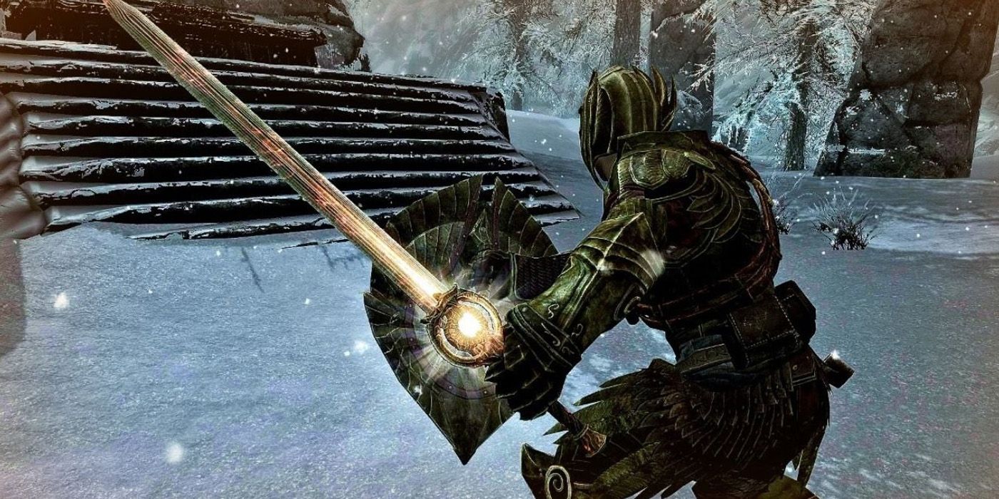 Player wielding a 1H weapon