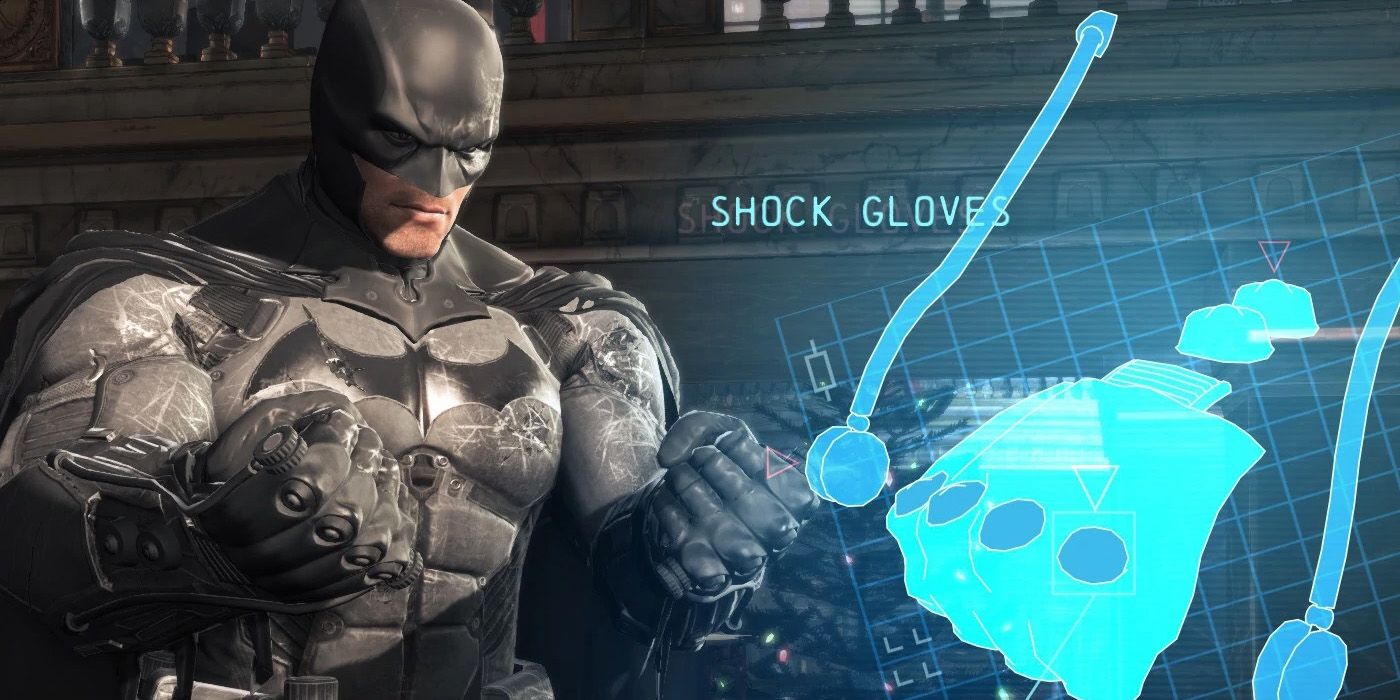Batman uses Shock Gloves