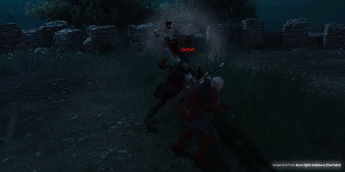 Detlaff hitting Geralt