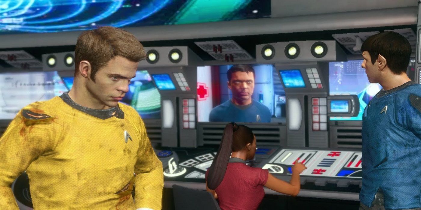A screenshot from Star Trek: The Video Game