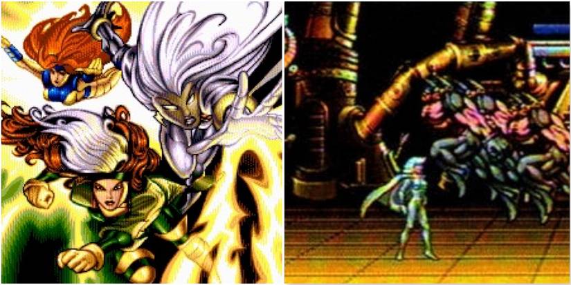 Screenshots from the canceled X-Women The Sinister Virus game.