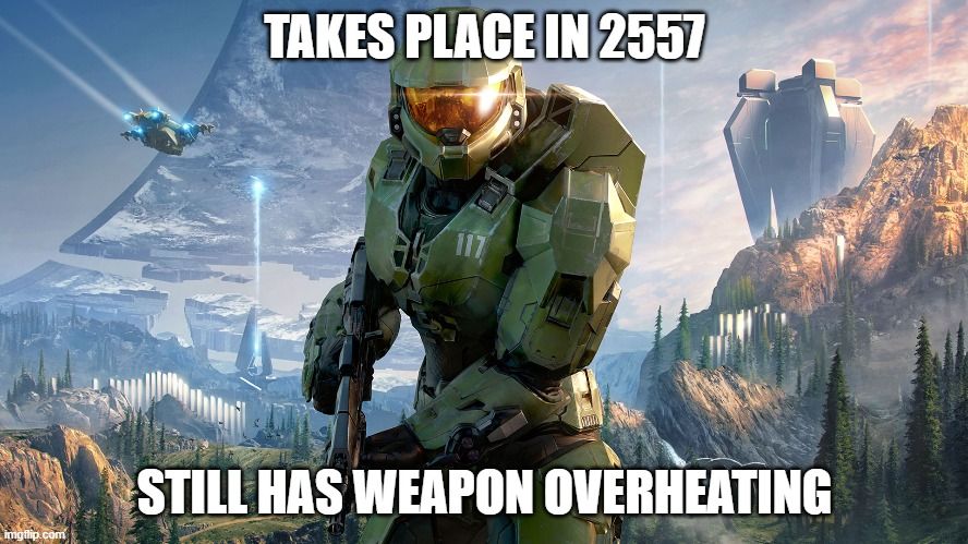 Halo weapon overheating meme