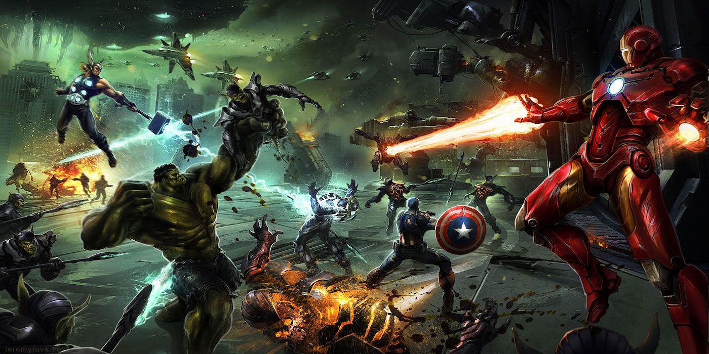 Art from the canceled THQ Avengers game.