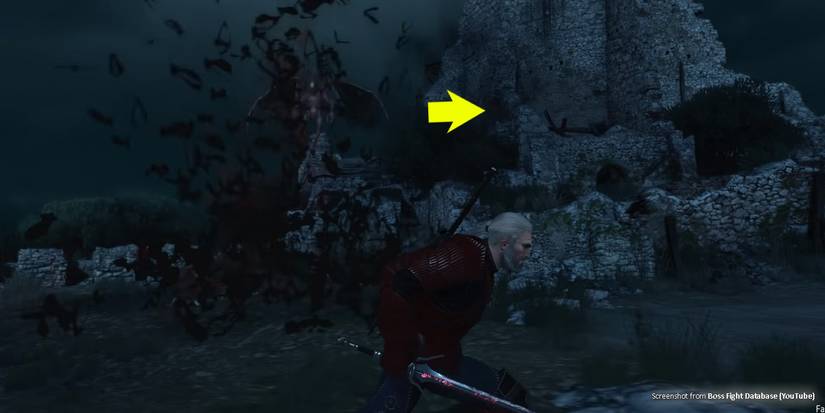Geralt running to Detlaffs right as he launches bats