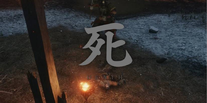 The death screen from Sekiro: Shadows Die Twice