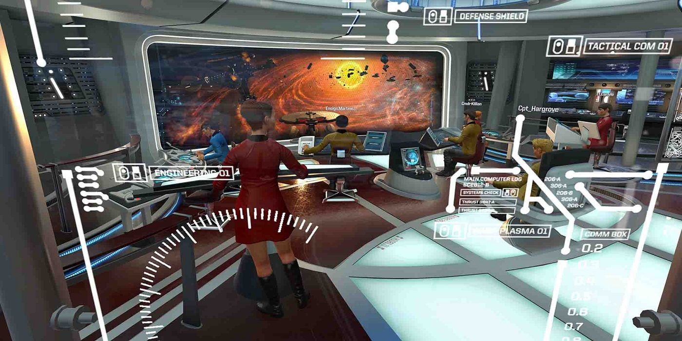 A screenshot from Star Trek: Bridge Crew