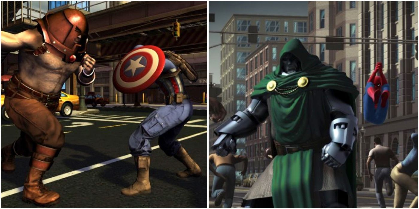 Screenshots from the canceled Marvel Chaos game.