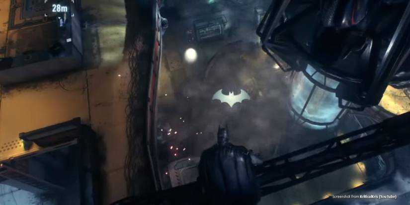 Batman uses smoke pellets