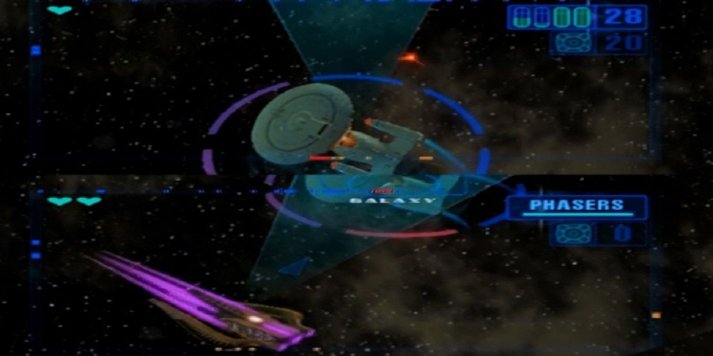 A screenshot from Star Trek: Encounters