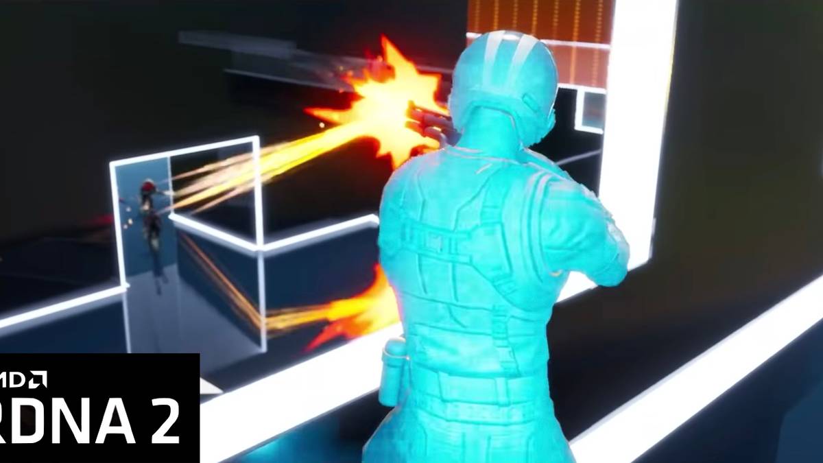 Fornite AMD Battle Arena Map with RDNA2 logo