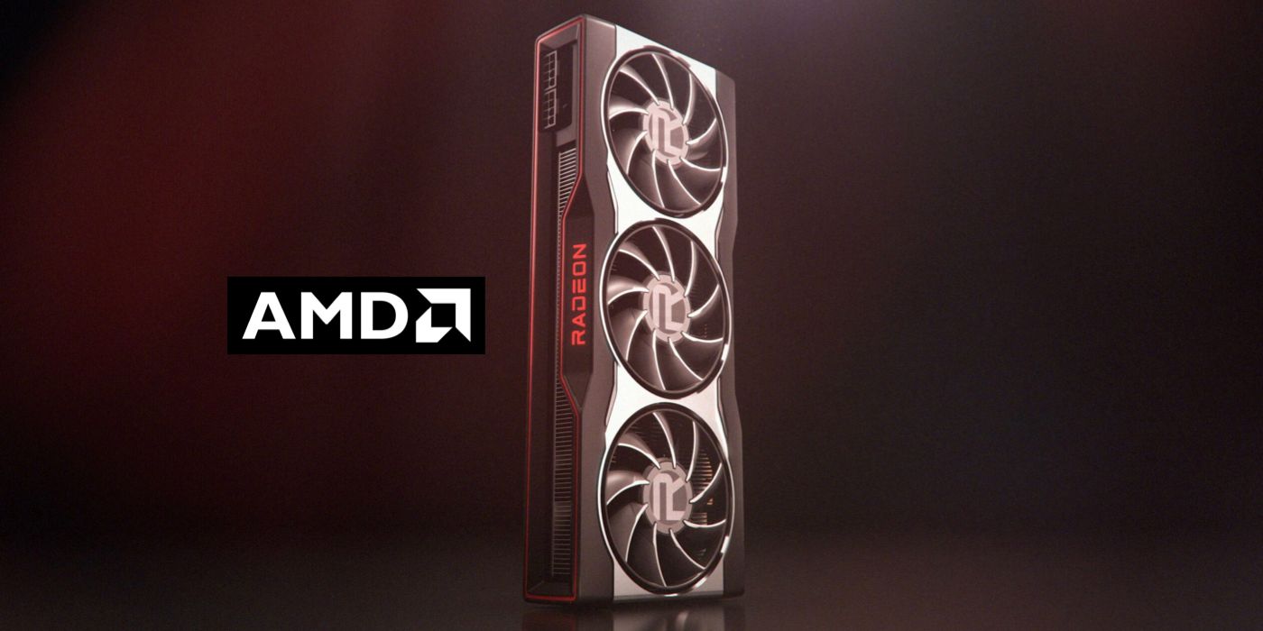 RX 6900 Graphics card and AMD logo