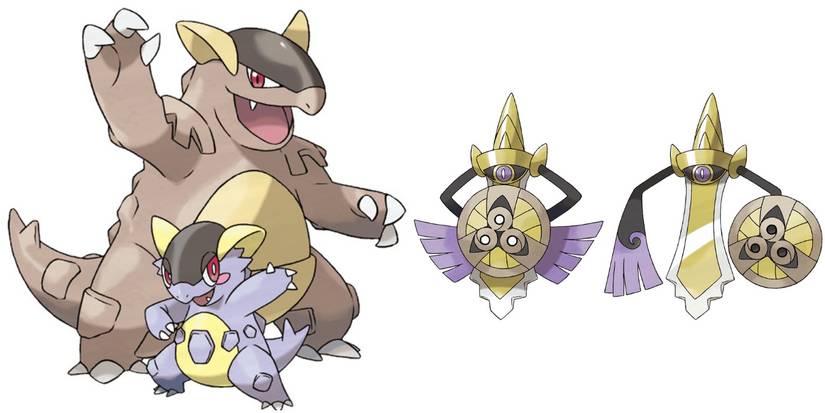 Mega Kangaskhan and Aegislash