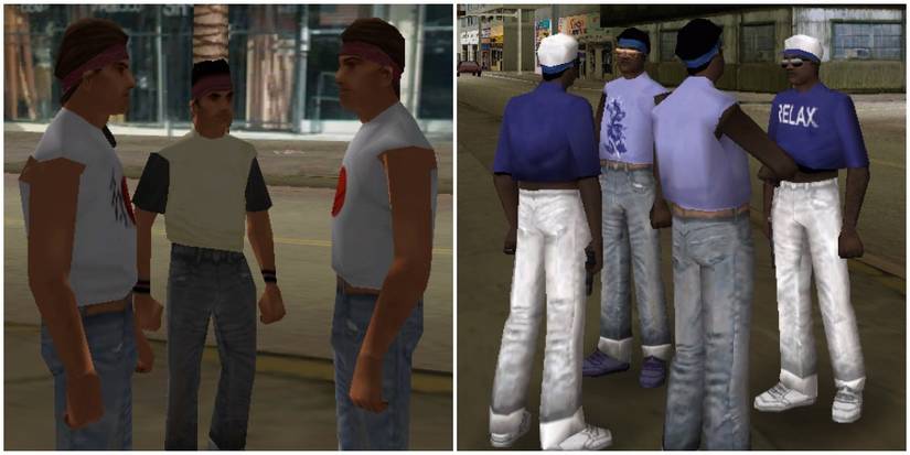 Members of the Cuban gang and the Haitian gang