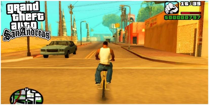 A screenshot of San Andreas on the PS4
