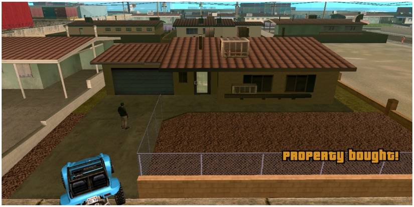 A player after buying a house in San Andreas